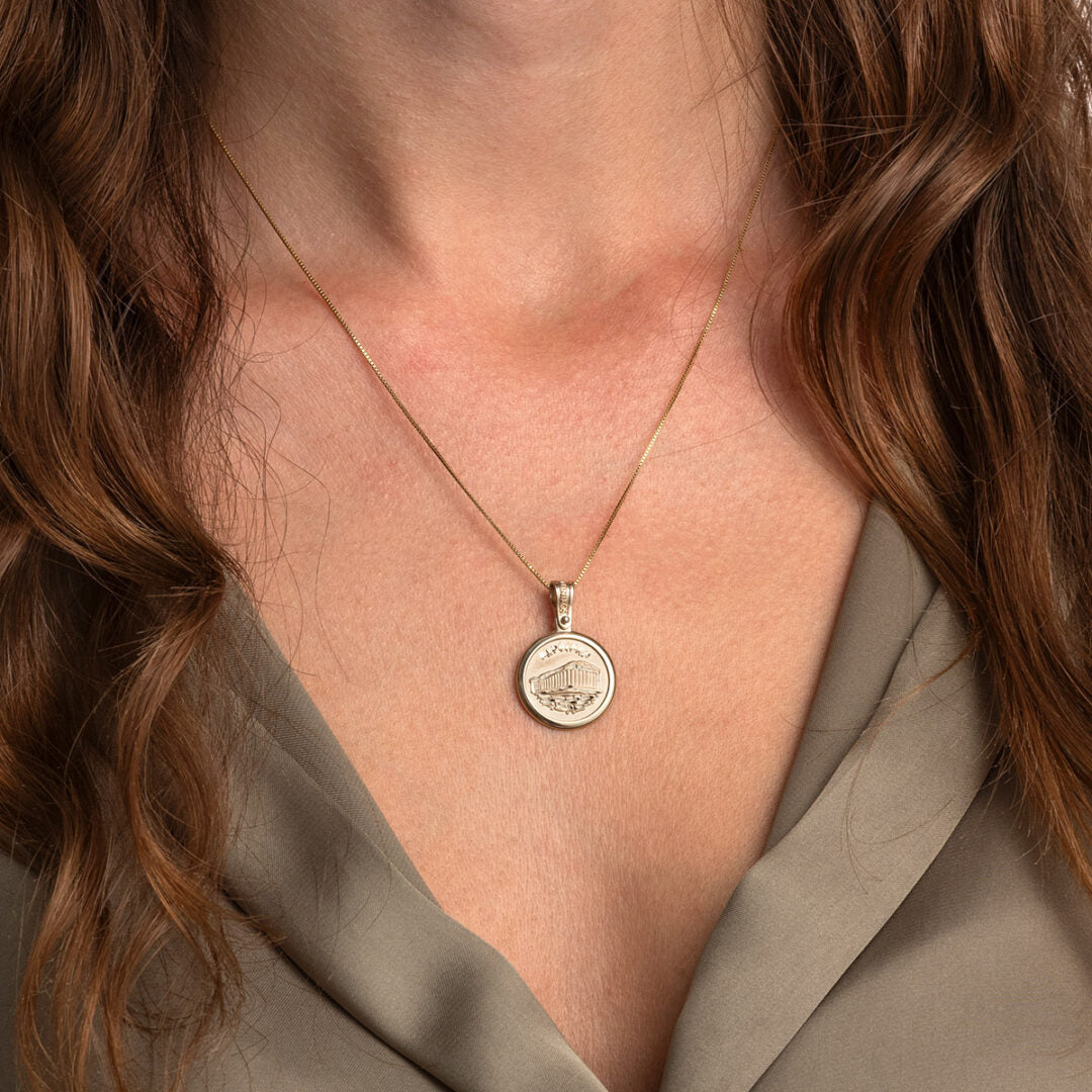 Gold Parthenon Pendant - 14K