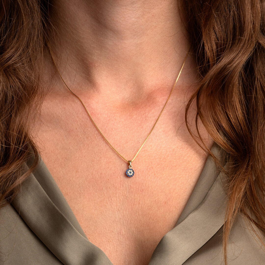 Evil Eye Pendant – 9k Gold