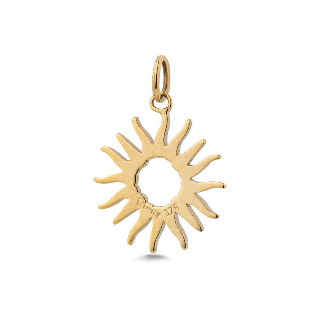 Sun Pendant - 9K Gold