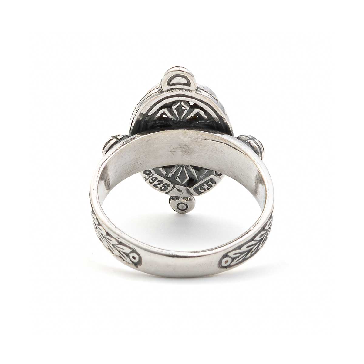 Vintage Traditional Flower Ring 925 Silver and Gold Plated