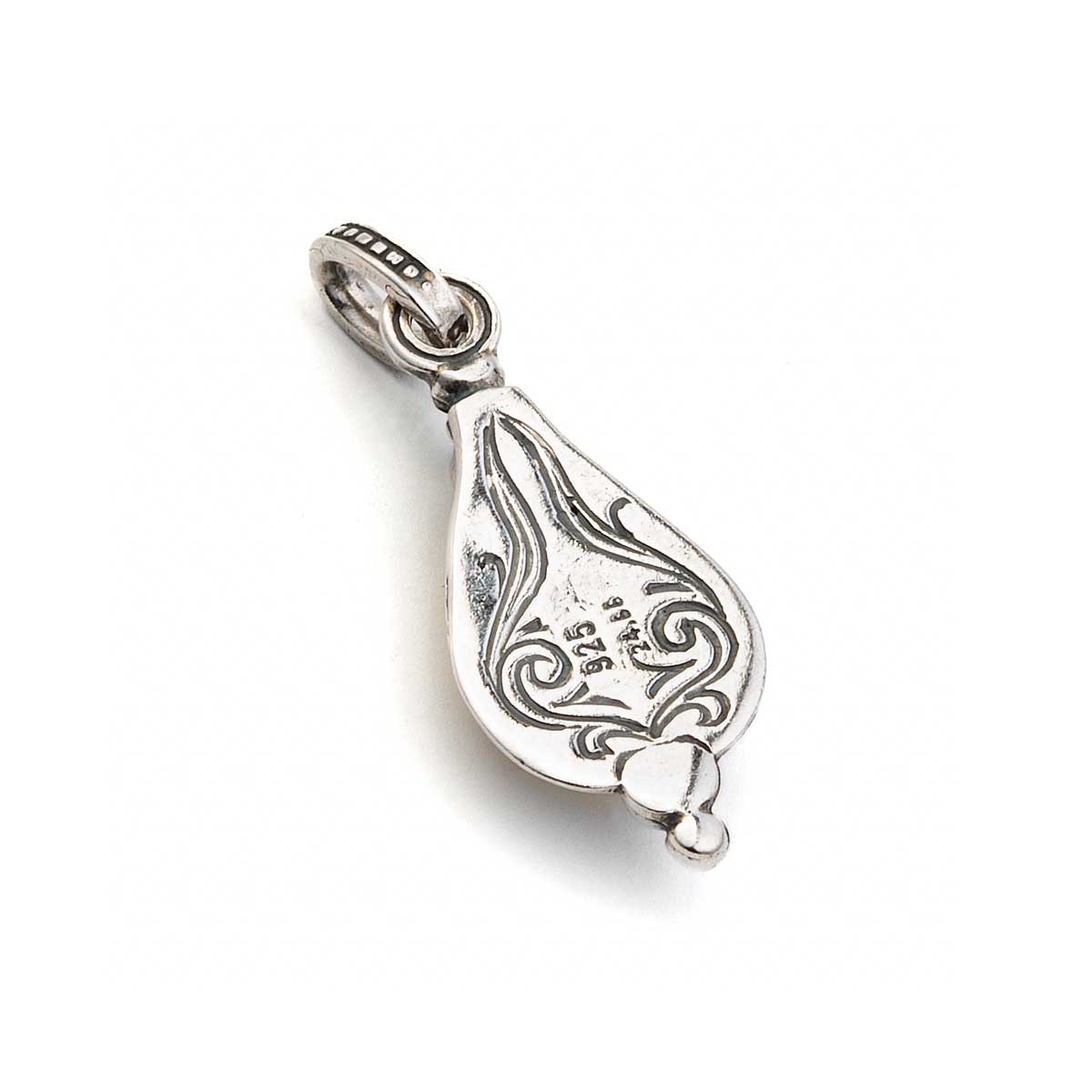 Vintage Ioannina Traditional Zircon Pendant 925 Silver and Gold Plated