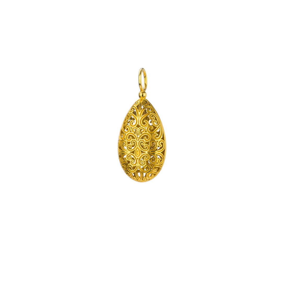 Kallisto teardrop pendant in Gold plated silver 925