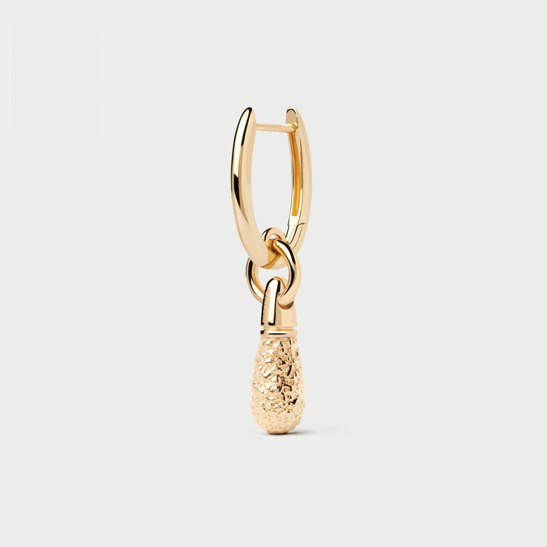 PDPAOLA Popcorn Jupiter single hoop pendant