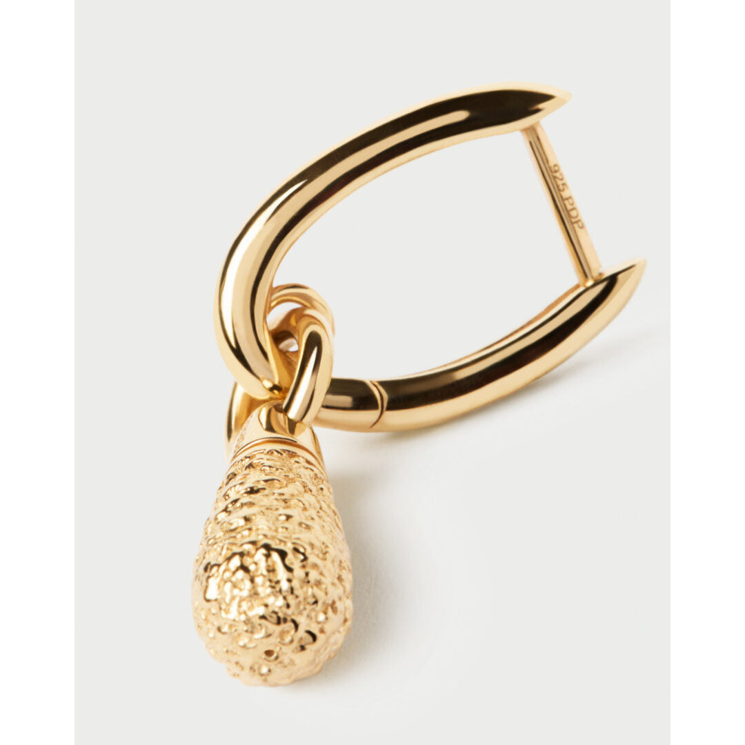 PDPAOLA Popcorn Jupiter single hoop Earrings