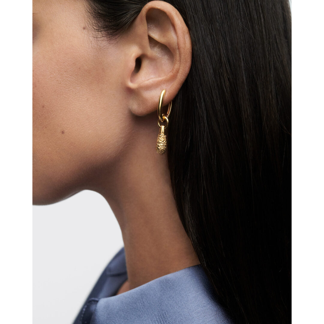 PDPAOLA Popcorn Jupiter single hoop Earrings