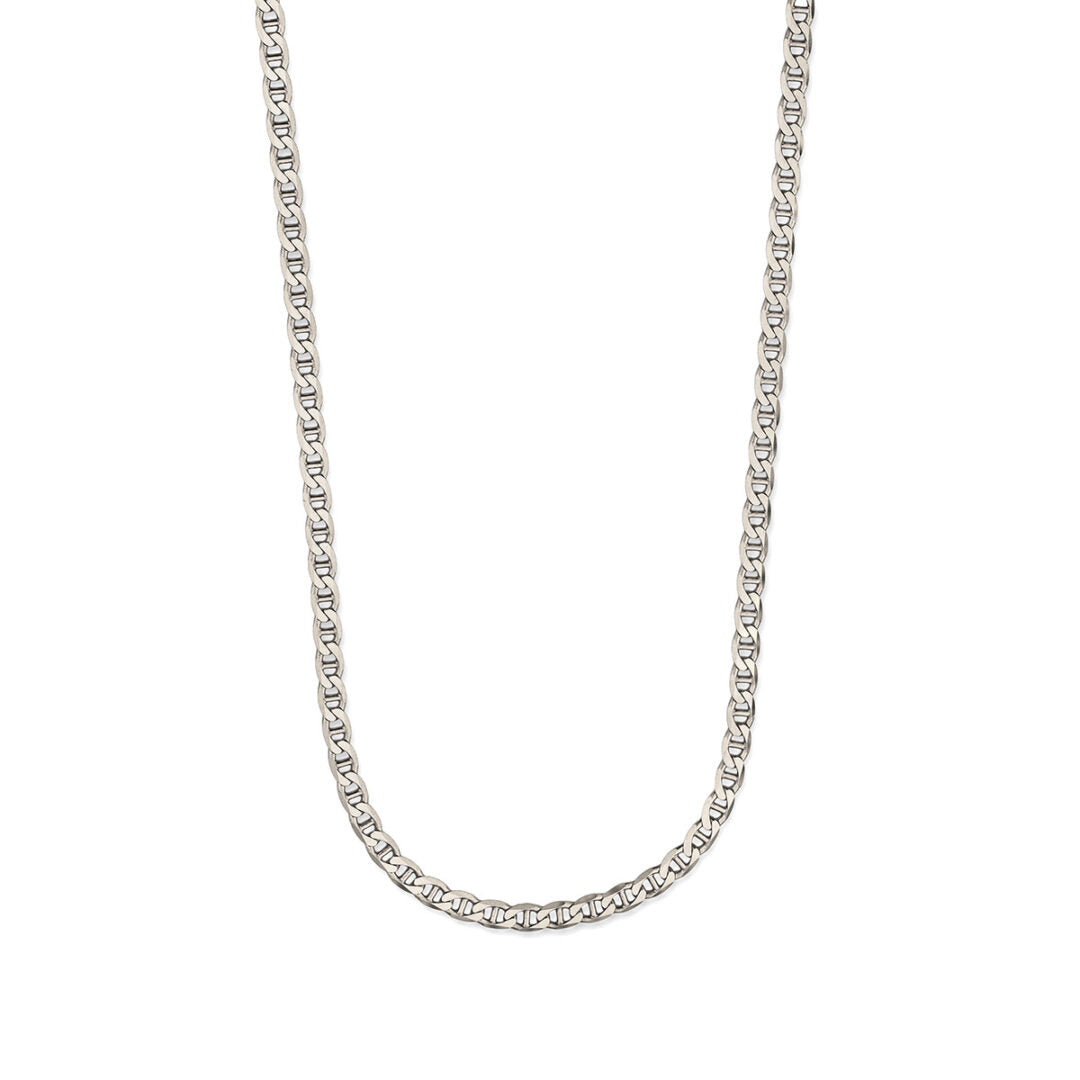 Flat Mariner Chain in 925 Silver and Gold Plated
