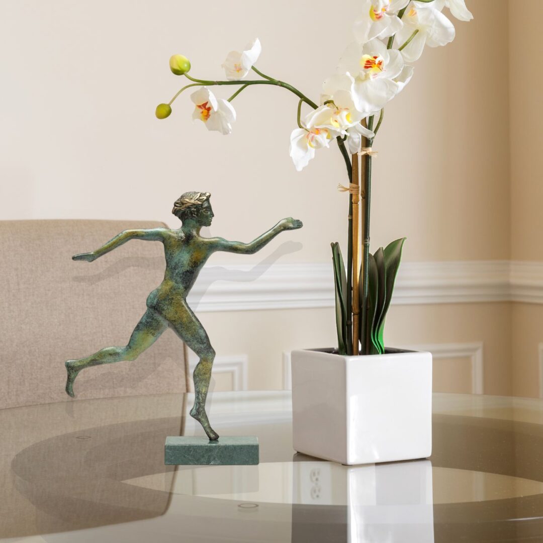 Ancient Greek Olympic Runner - Bronze Sculpture