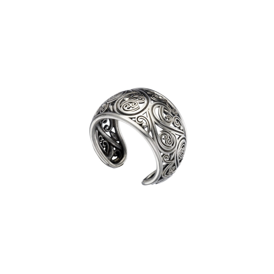 Gerochristo - Kallisto Ring in oxidized sterling silver