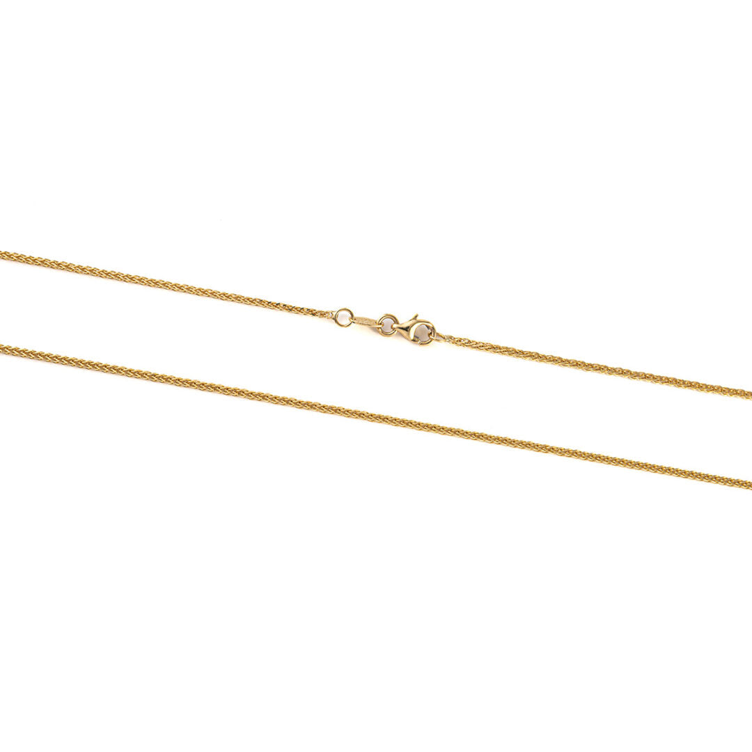 Spiga Chain 925 Sterling Silver and Gold Plated