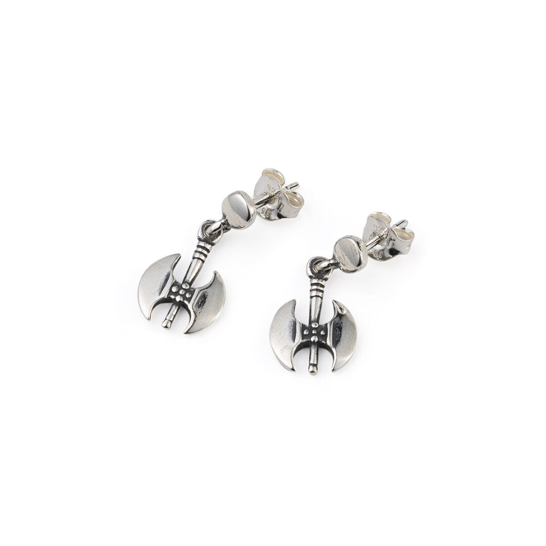 Minoan Double Axe Earrings - Sterling Silver