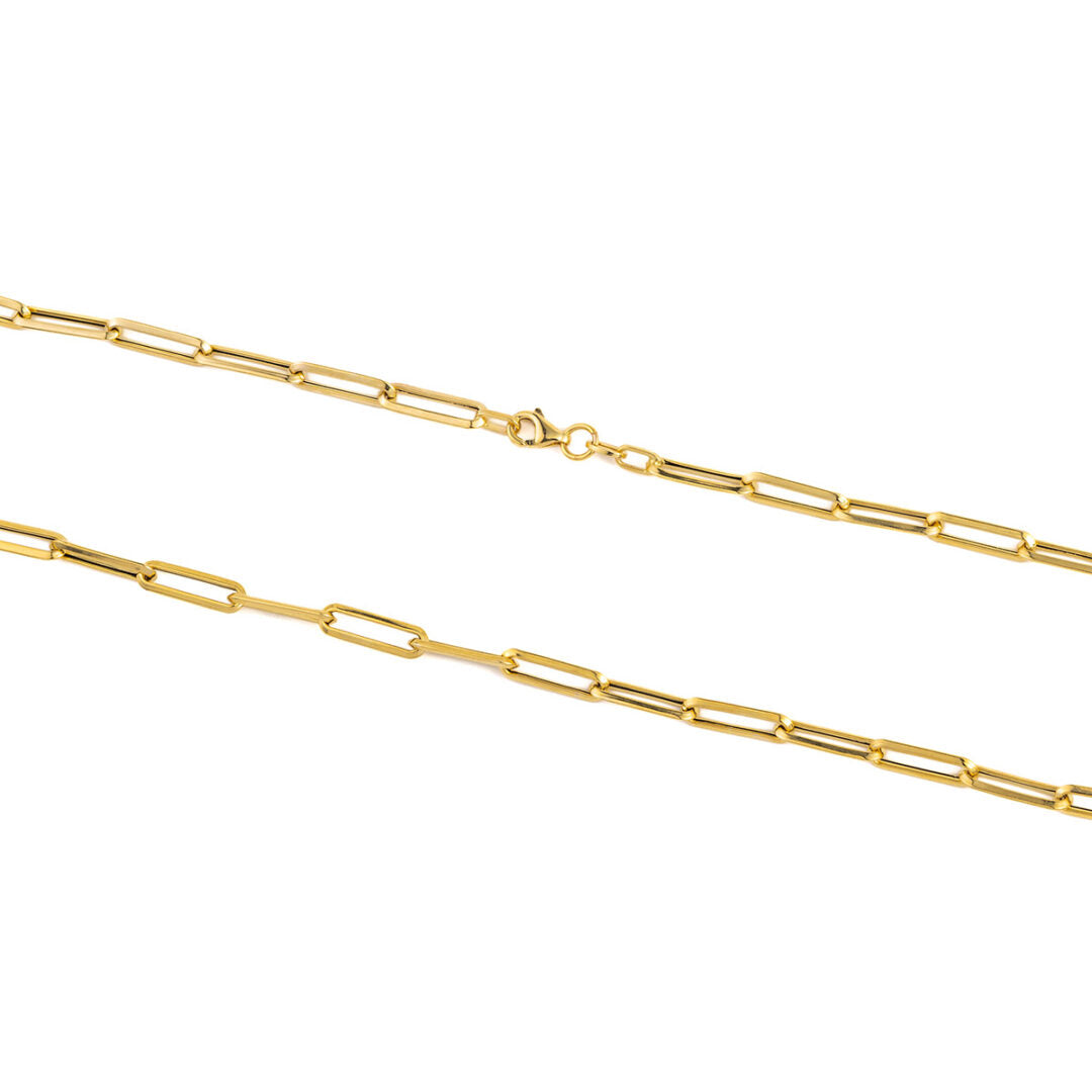 14k Gold Paperclip Chain