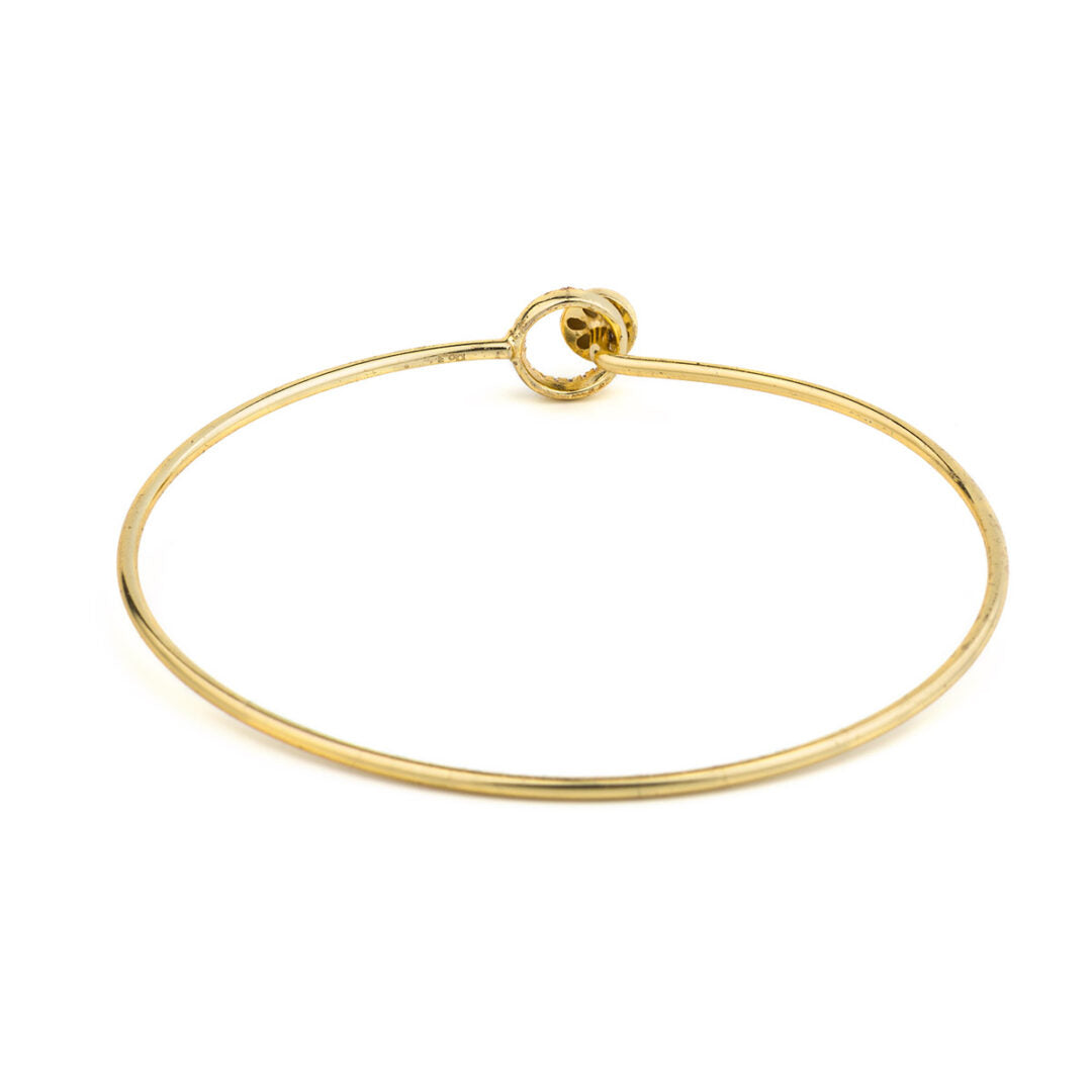 Minimal Circle Bangle Bracelet – 925 Sterling Silver and Gold Plated
