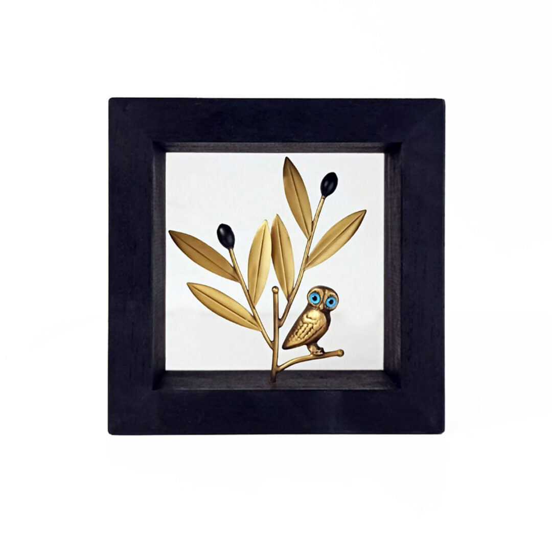 Wisdom Owl - Wood Art Frame