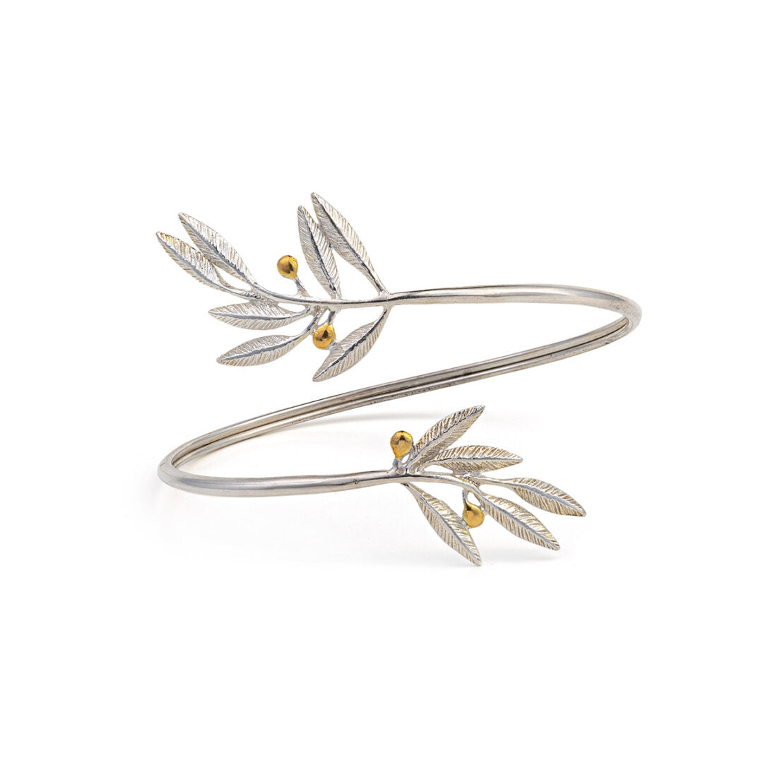 Olive Leaf Hinge Bracelet