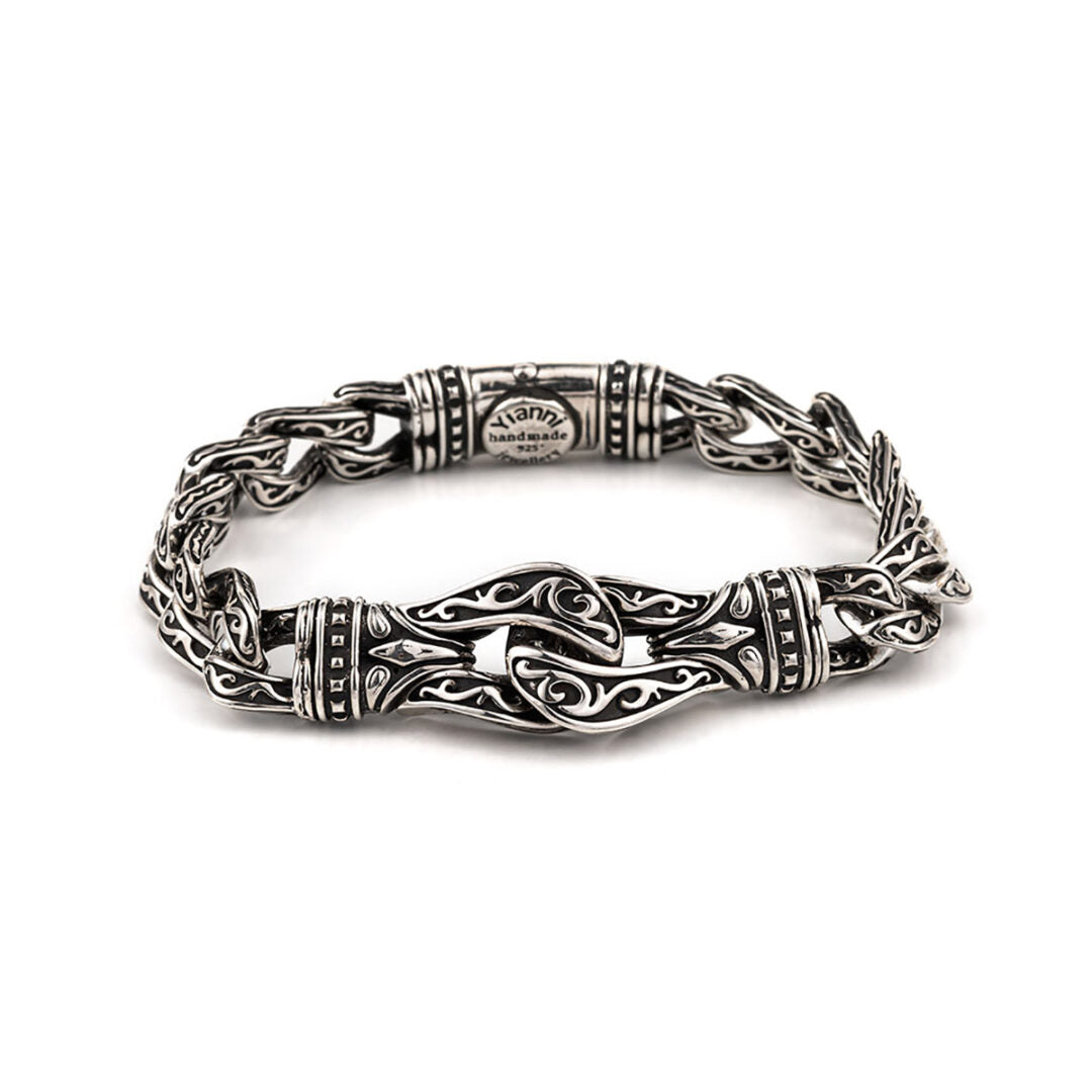 Hercules Knot Link Bracelet – Sterling Silver Yianni Jewelry