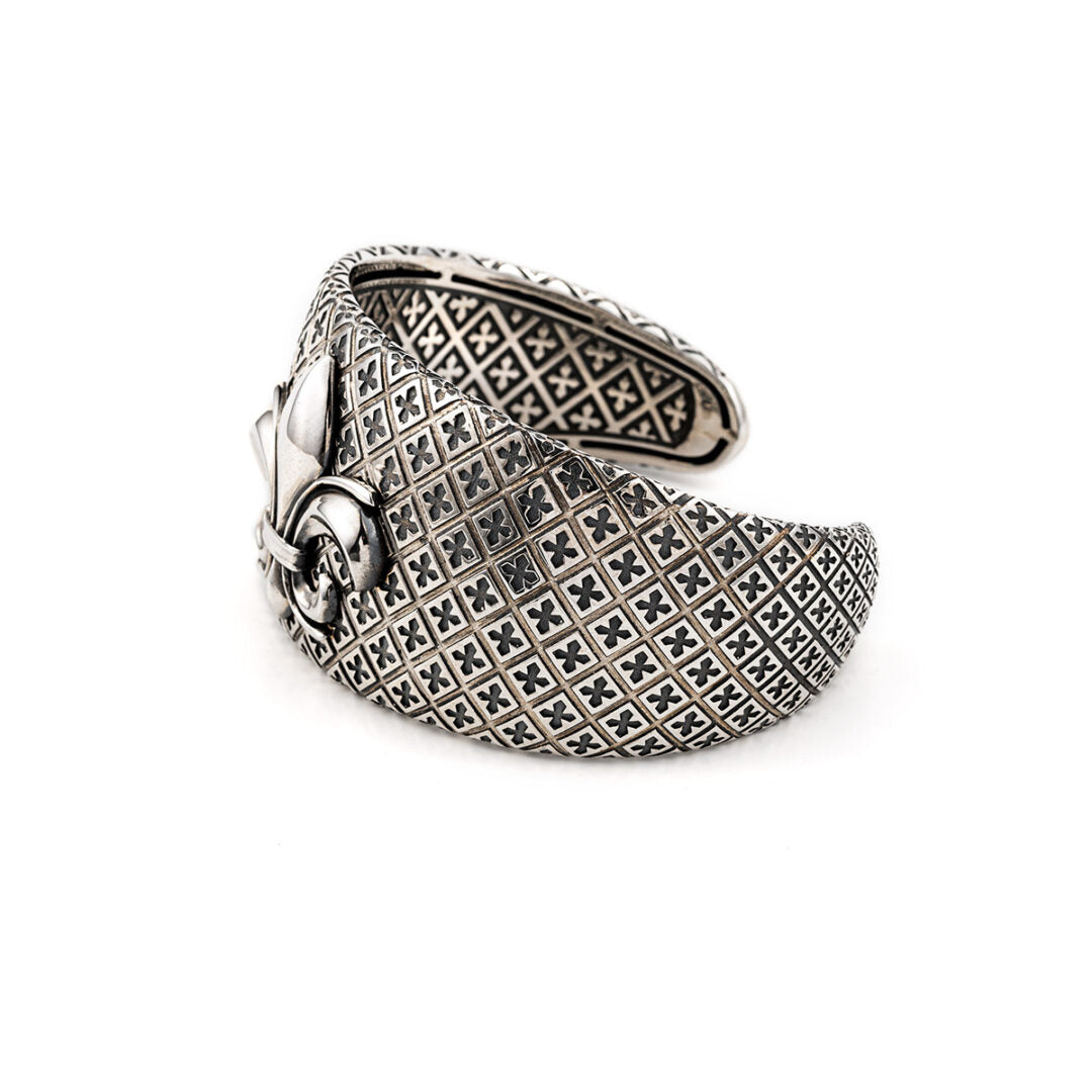 Βυζαντινό Βραχιόλι Fleur De Lis Ασήμι 925 - Yianni Jewelry