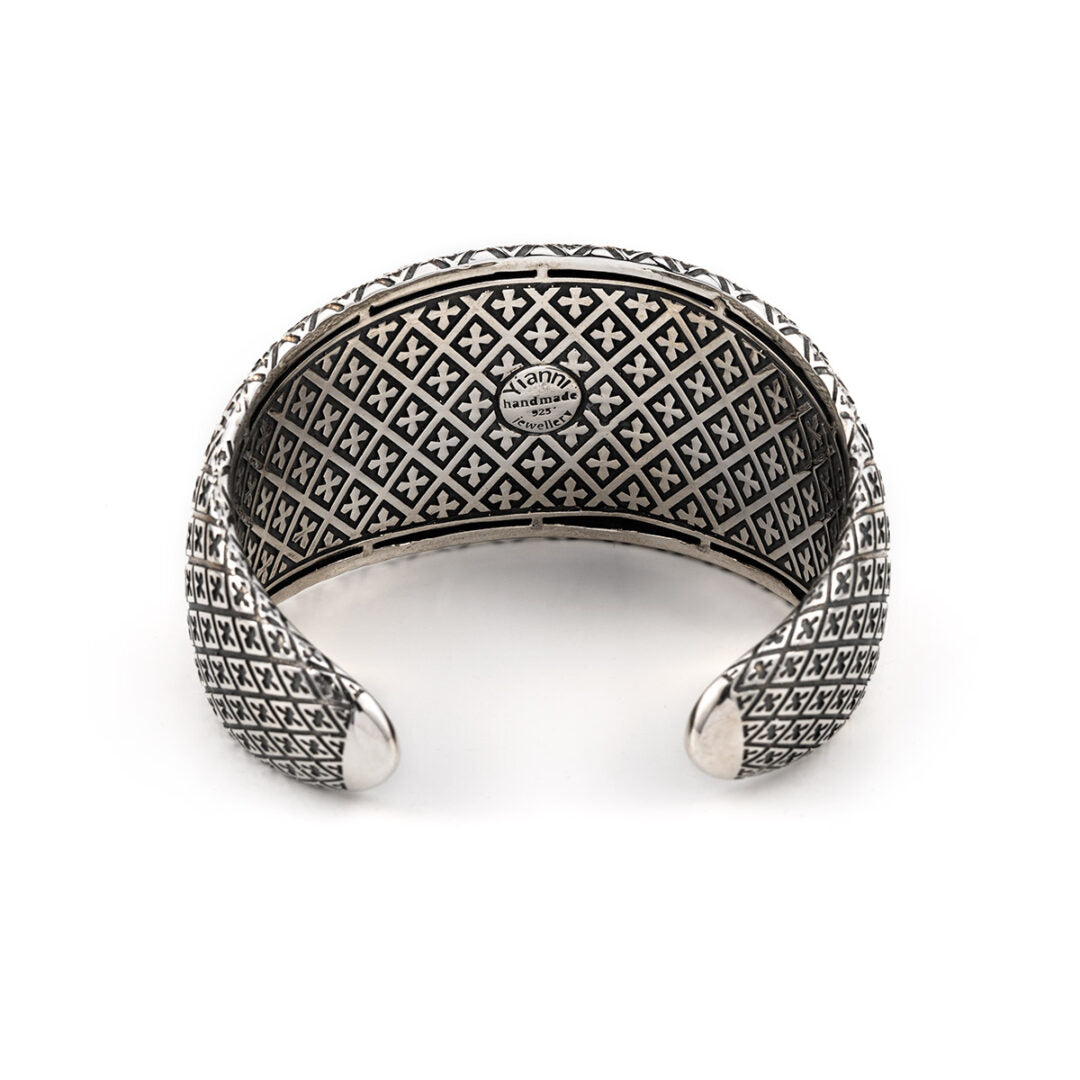 Βυζαντινό Βραχιόλι Fleur De Lis Ασήμι 925 - Yianni Jewelry