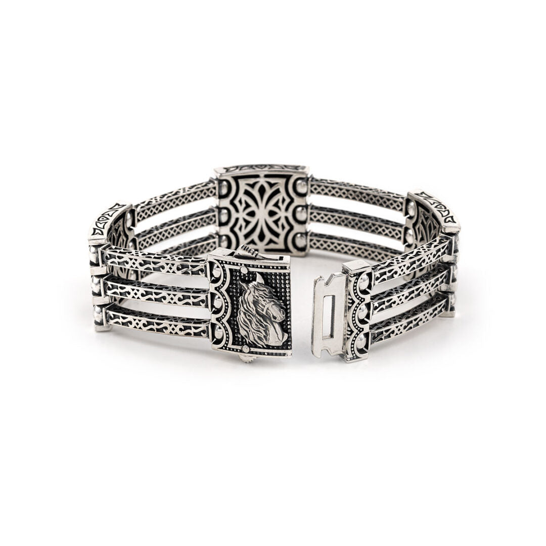 Pegasus Triple Bracelet – Sterling Silver Yianni Jewelry