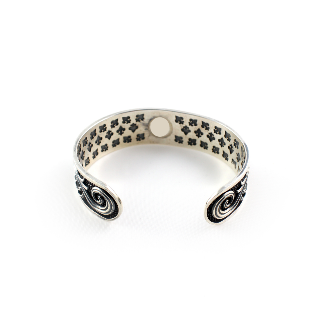 Βραχιόλι Fleur De Lis Cuff – Ασήμι 925 Κόσμημα Yianni