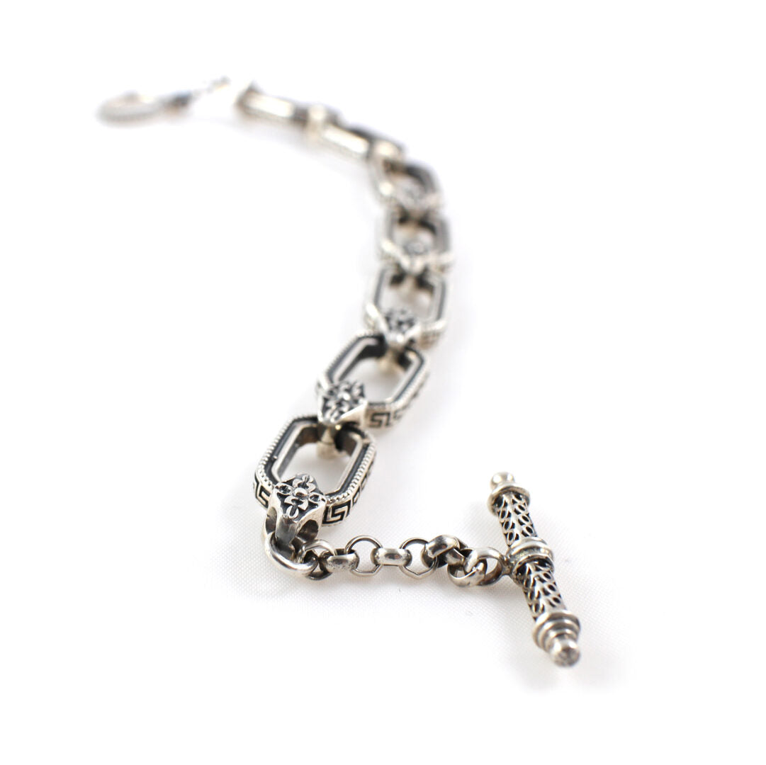 Meander Link Bracelet – 925 Sterling Silver – Yianni Jewelry