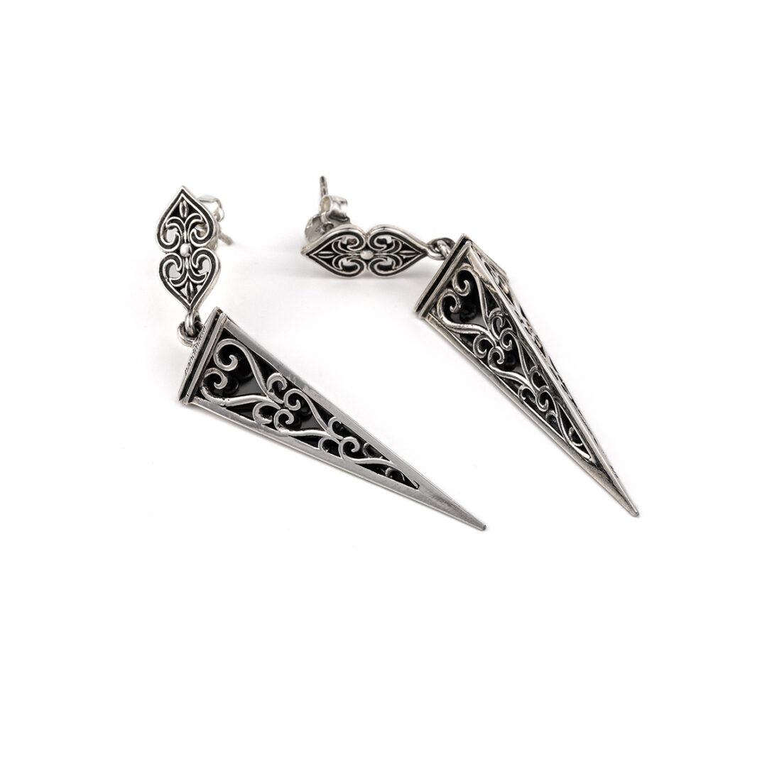 Βυζαντινά Σκουλαρίκια Ασήμι 925 - Yianni Jewelry