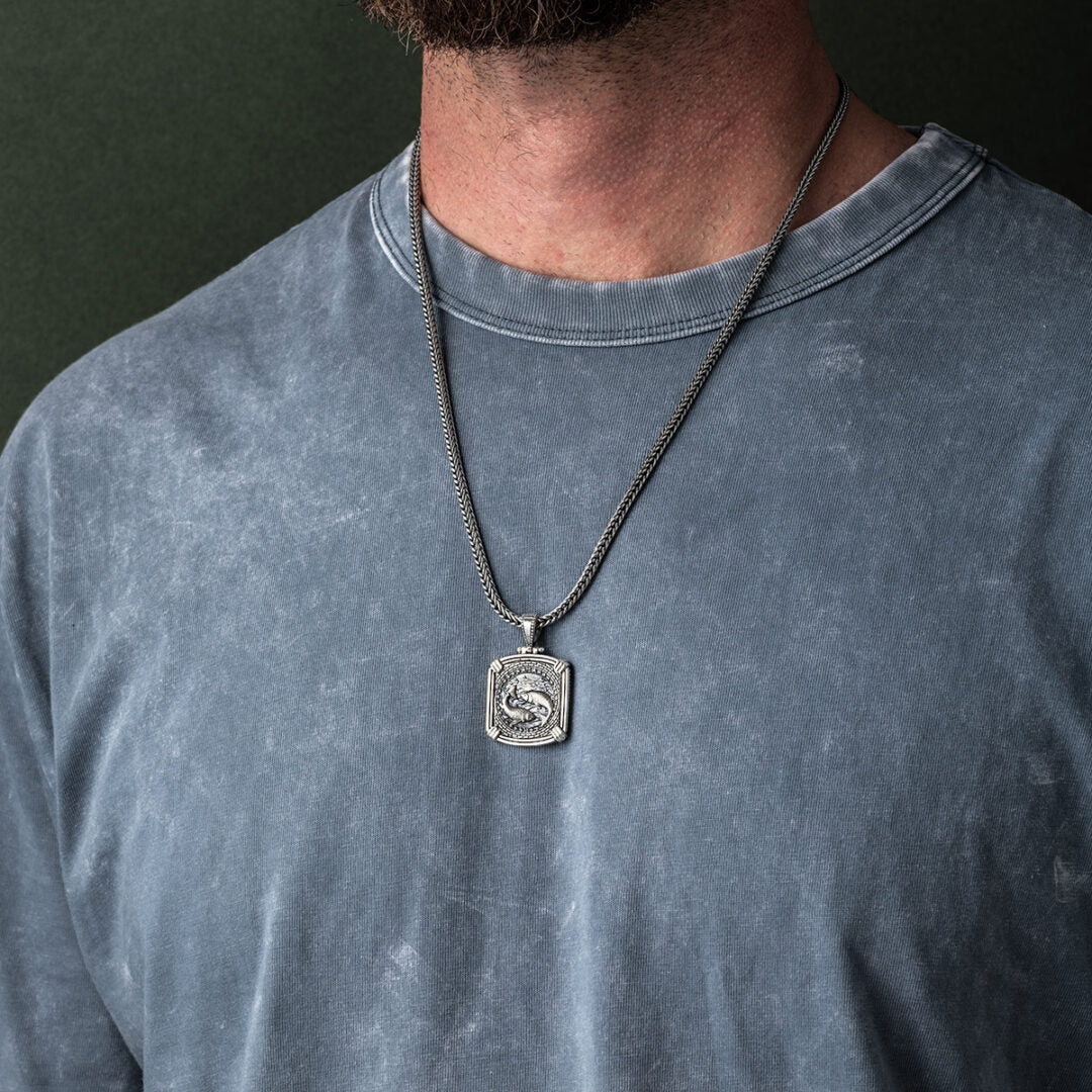 Reversible Zodiac Pendant - 925 Sterling Silver