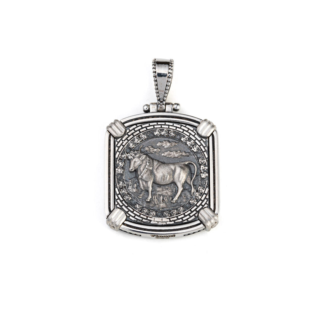 Reversible Zodiac Pendant - 925 Sterling Silver