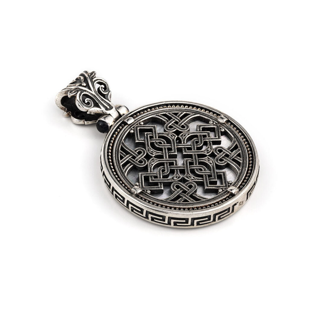 Βυζαντινό Μενταγιόν Star Ασήμι 925 - Yianni Jewelry