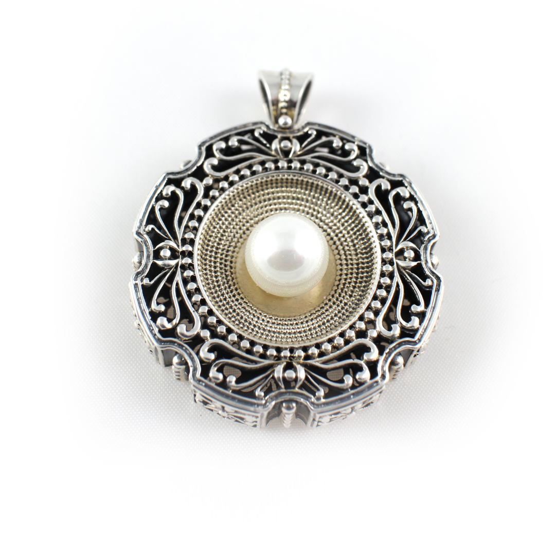 Sterling Silver Pearl Pendant