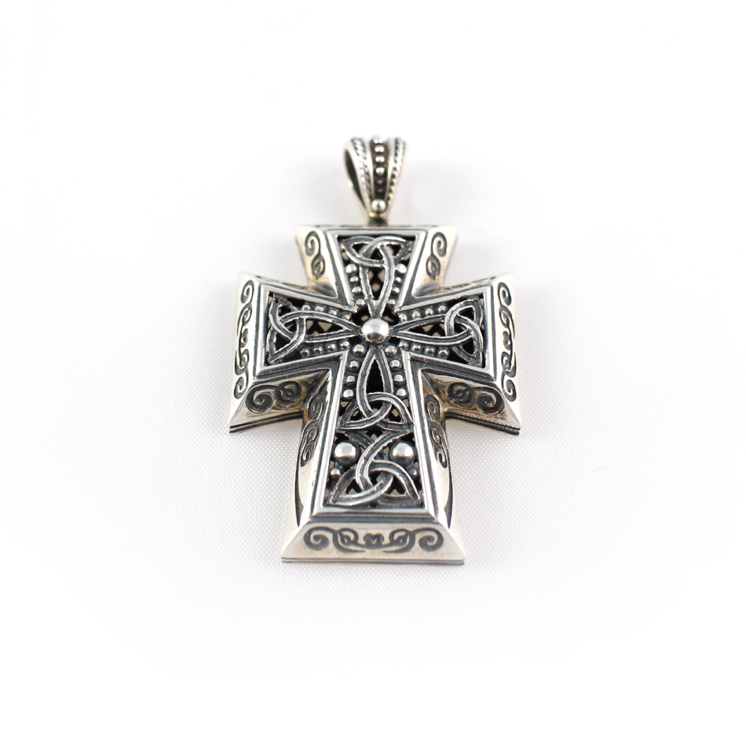 Sterling Silver Byzantine Cross - Yianni Jewelry