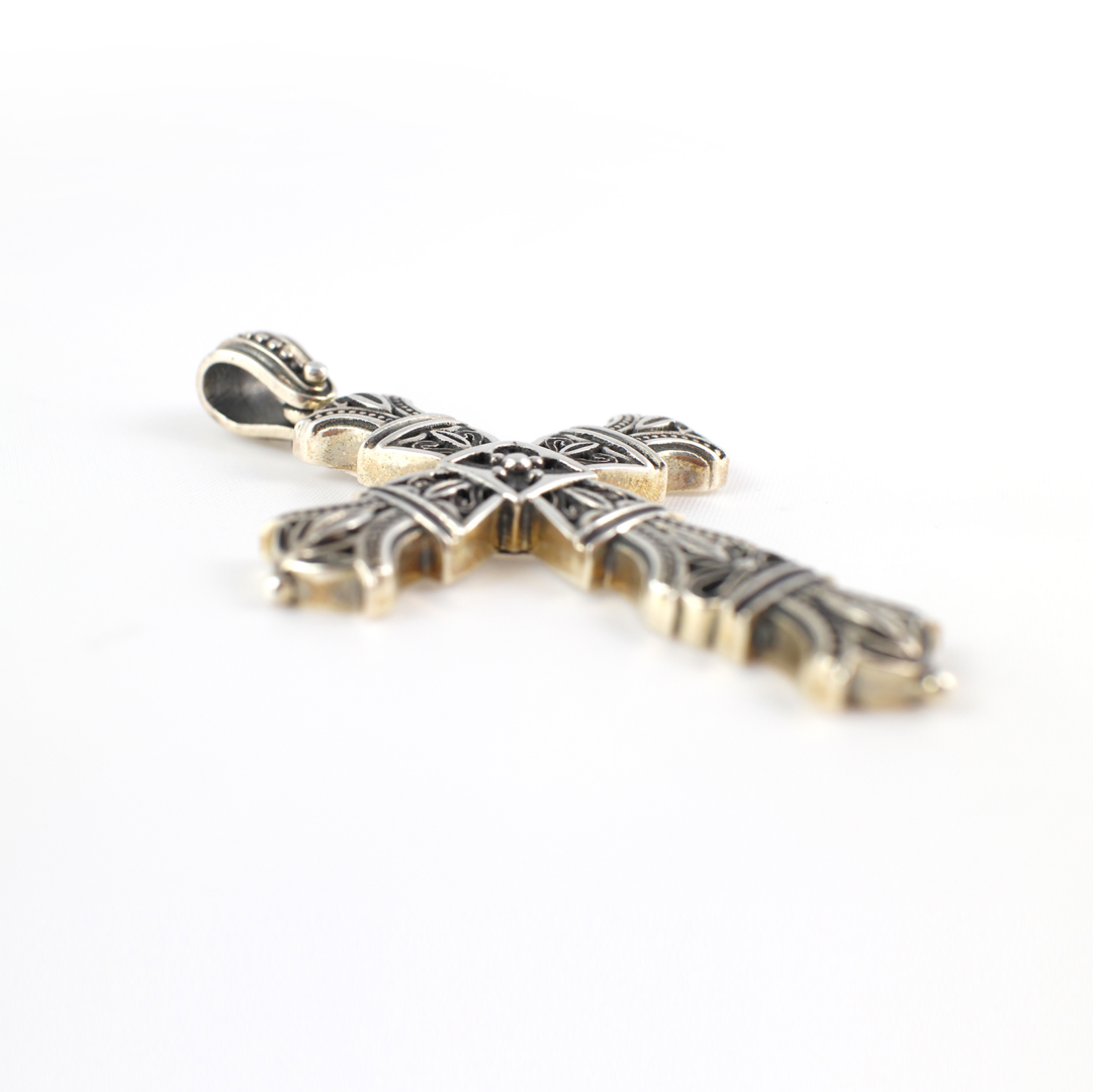 Byzantine Silver Cross - Yianni Jewelry