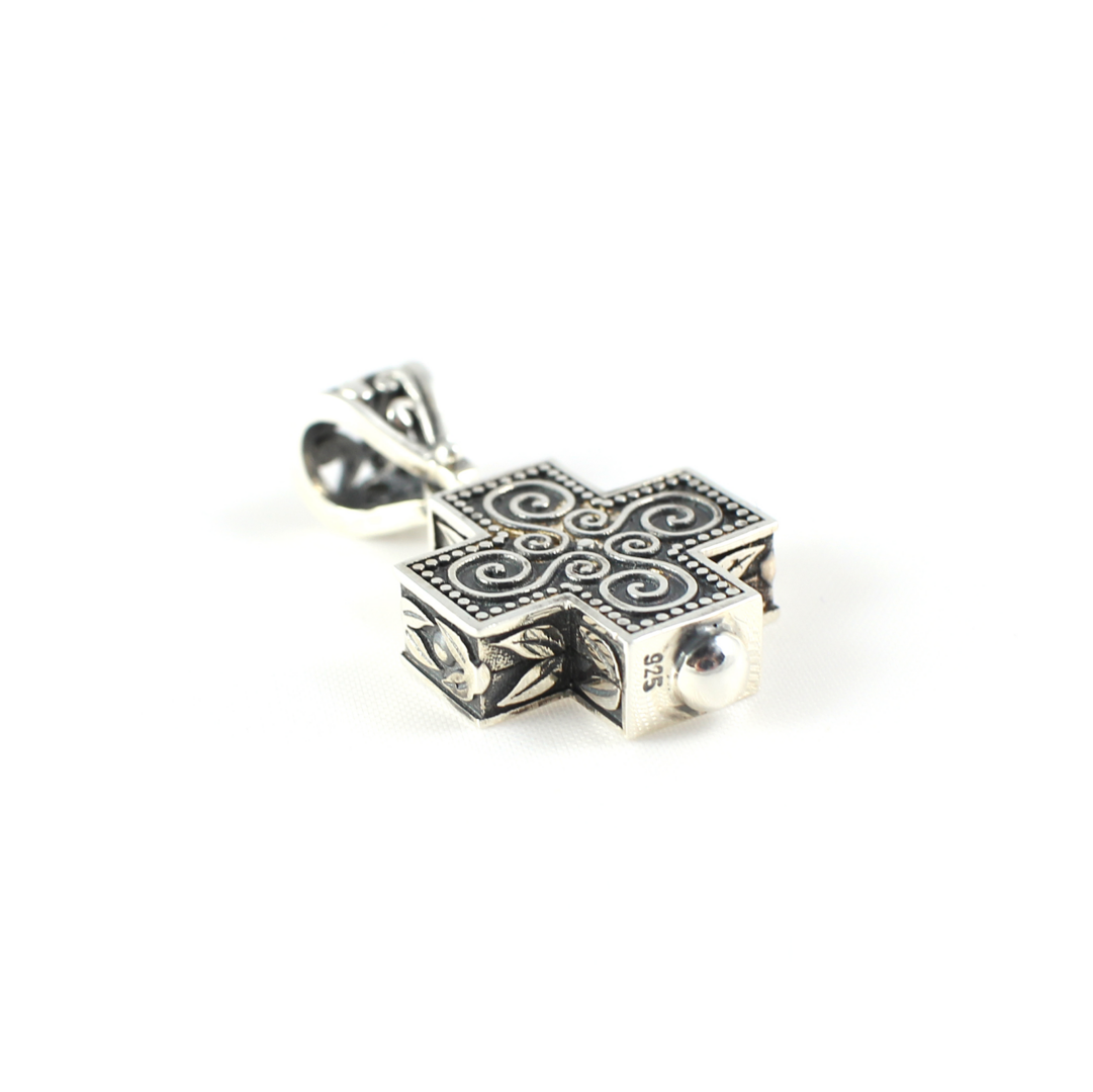Byzantine Silver Cross Julian - Yianni Jewelry