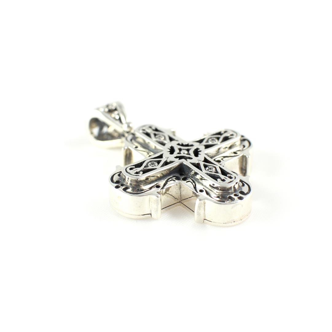 Sterling Silver Cross Virtus - Yianni Jewelry