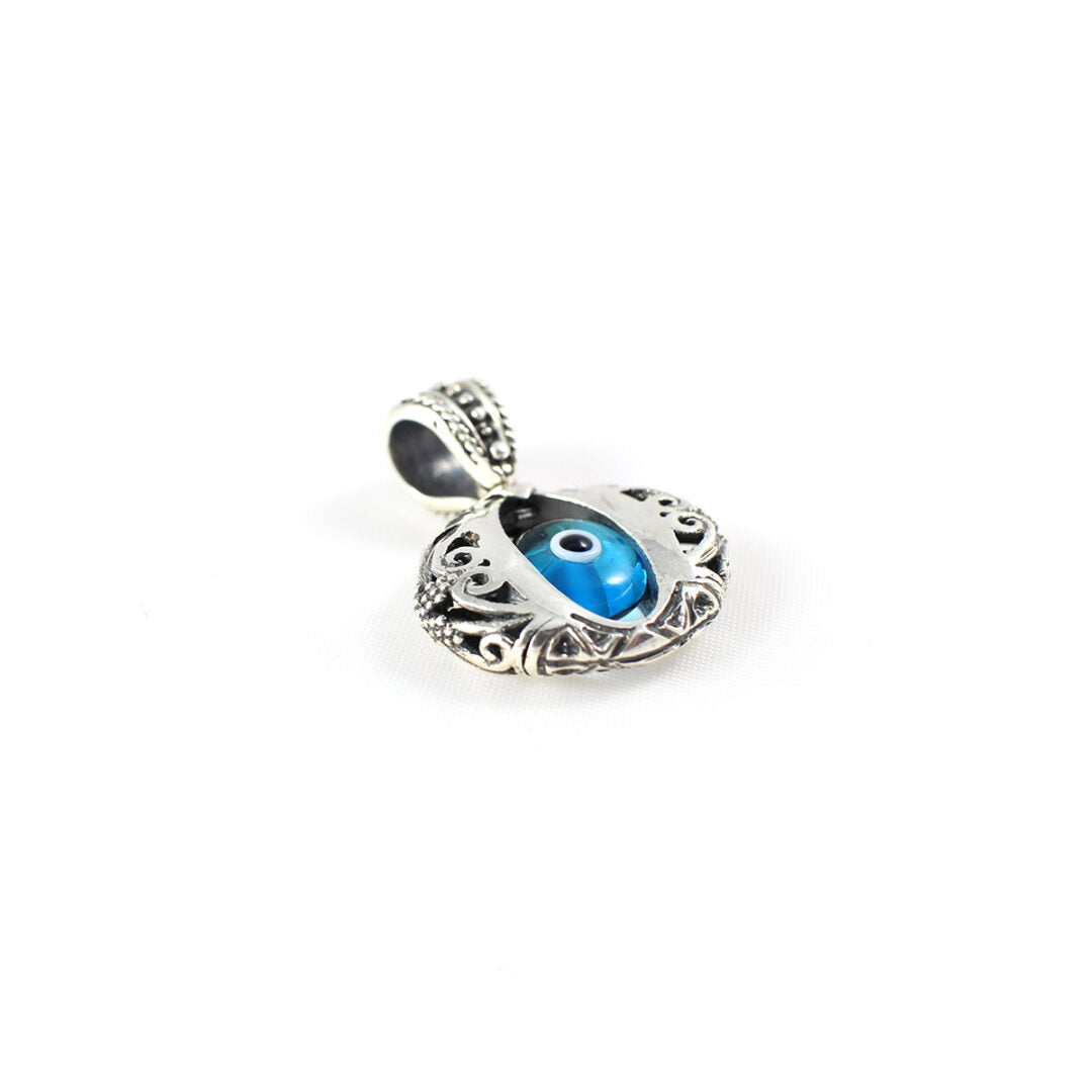 Byzantine Evil Eye Pendant - 925 Sterling Silver Yianni Jewelry