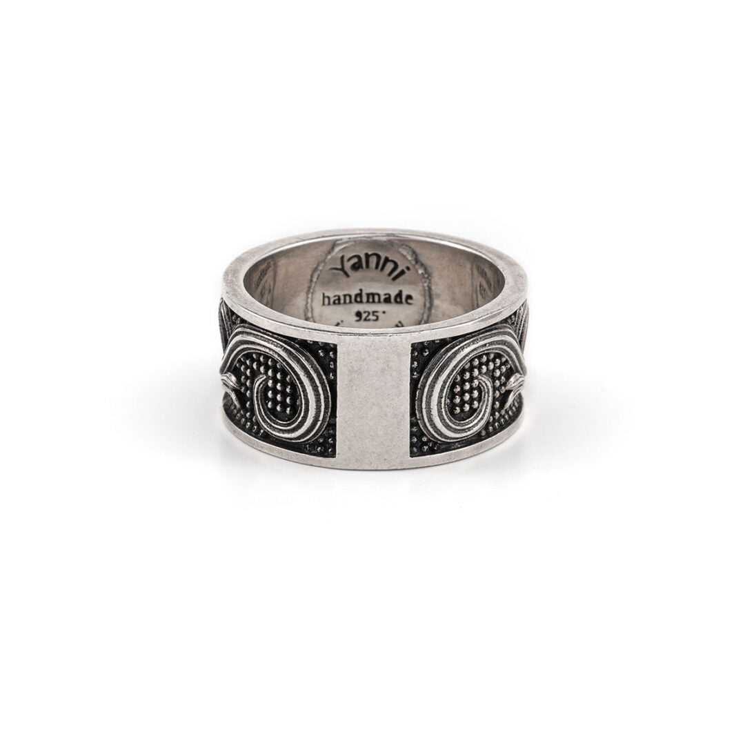 Ancient Akrokeramo Ring Sterling Silver - Yianni Jewelry
