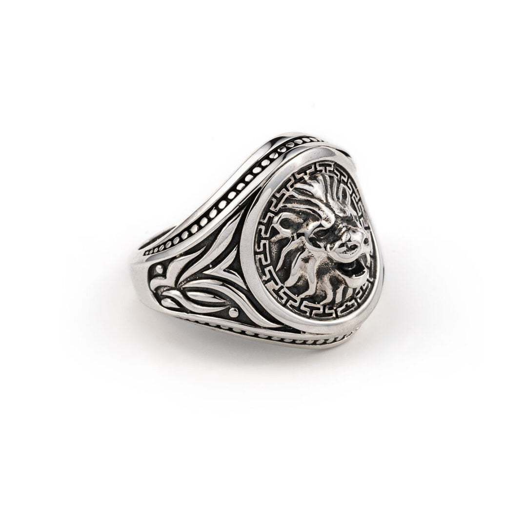 Lion’s Head Ring Sterling Silver- Yianni Jewelry