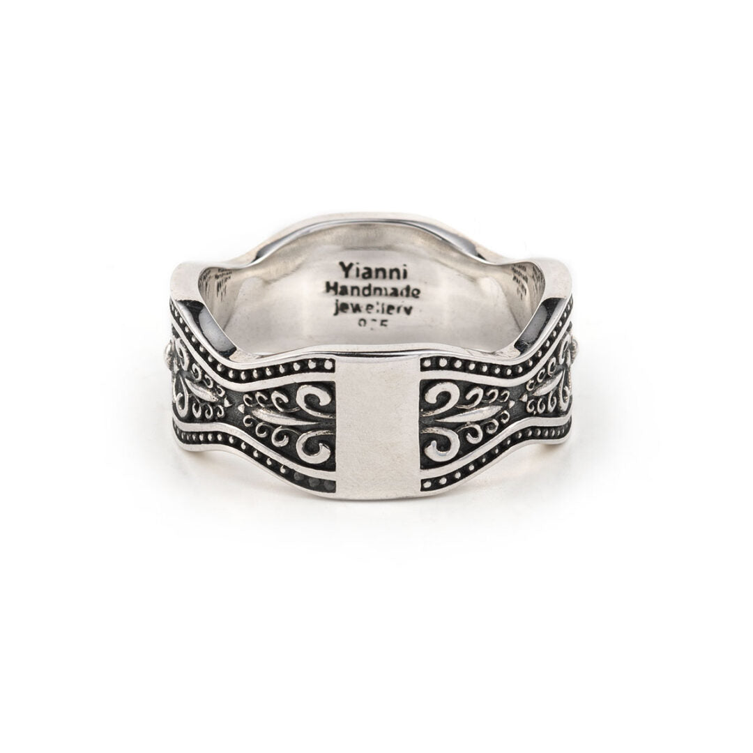 Byzantine Unisex Ring - Sterling Silver Yianni Jewelry