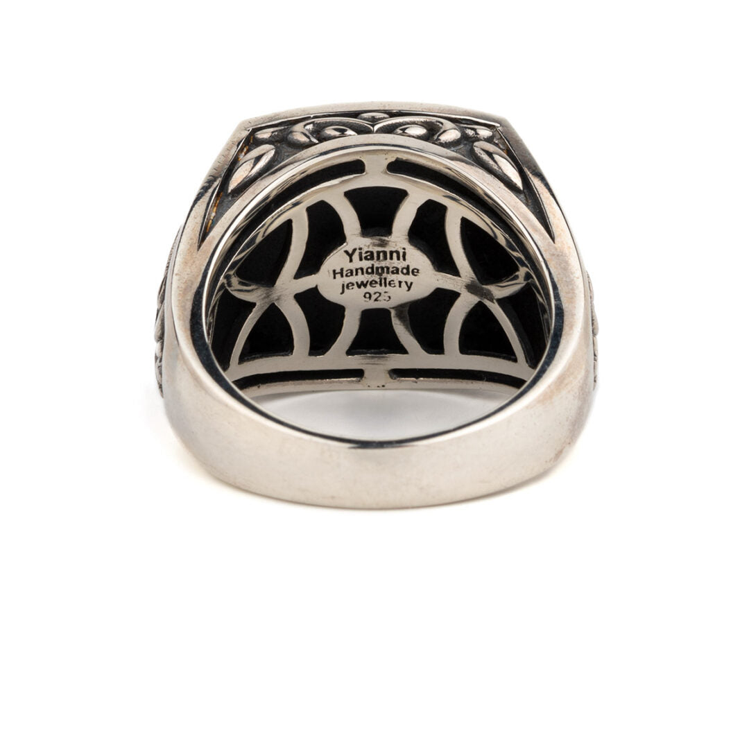 Saint George Ring Sterling Silver- Yianni Jewelry