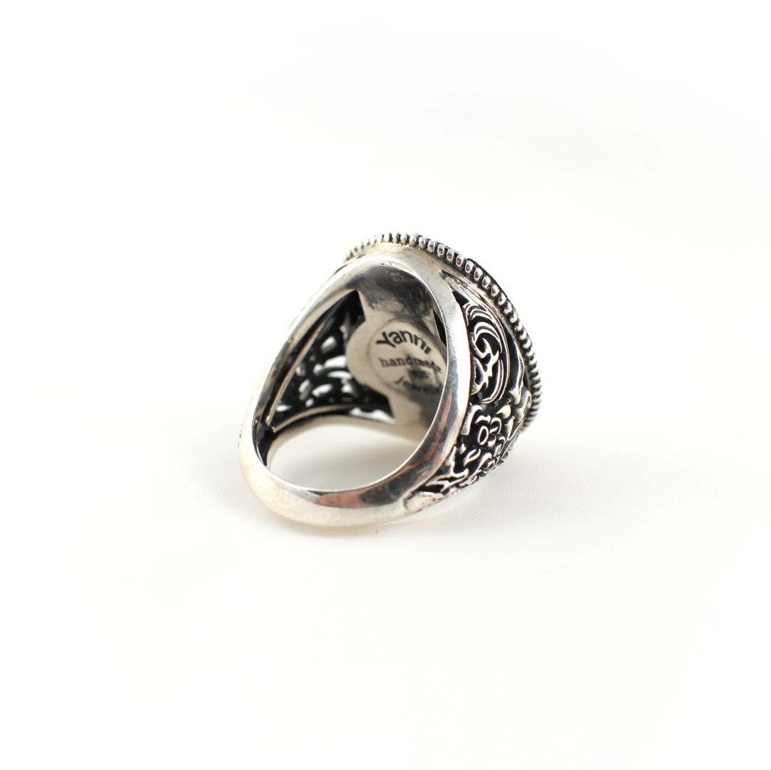 Δαχτυλίδι με Σταυρό Ασήμι 925 - Yianni Jewelry