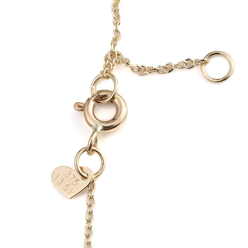 Evil Eye Teardrop Necklace – 9K Gold