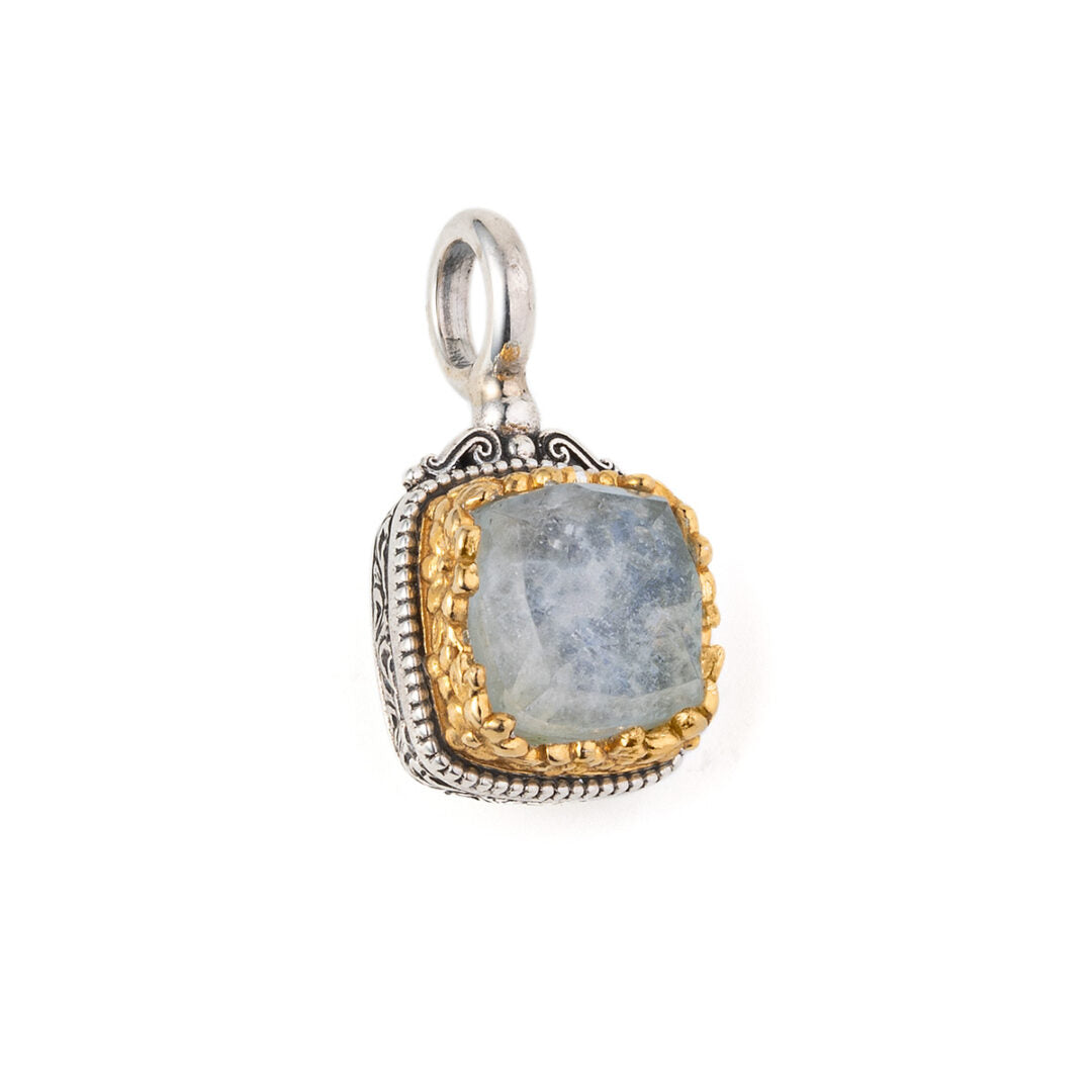 Gerochristo - Dione square pendant with Mother of Pearl