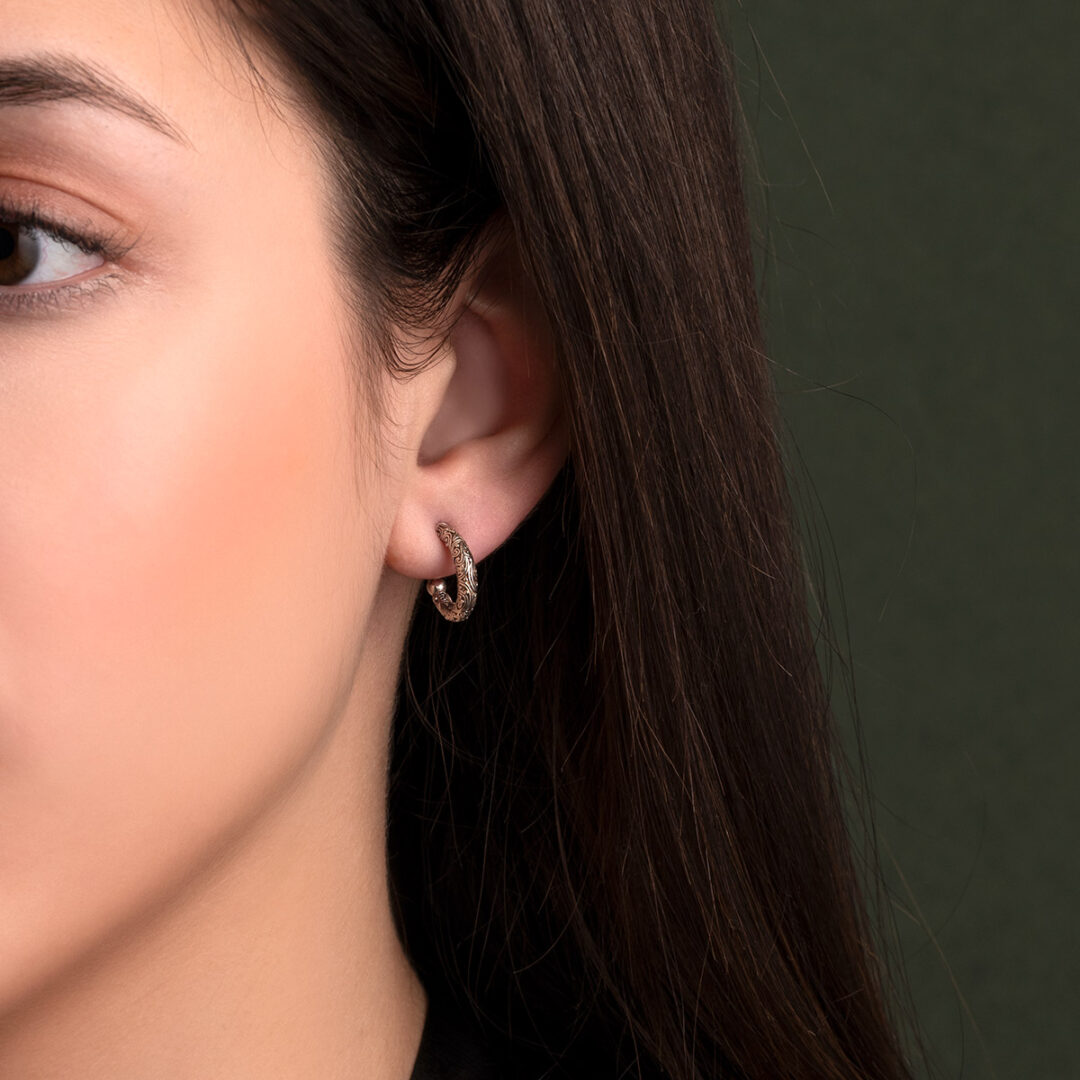 Gerochristo - Mini Hoops Earrings in Sterling Silver