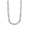 Stainless Steel Figaro Chain Necklace — Silver