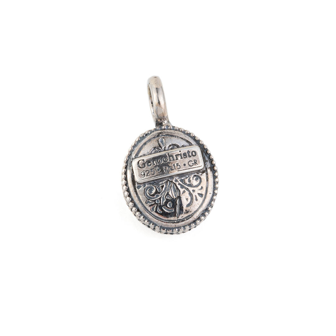 Gerochristo - Garden Shadows Oval Pendant in Sterling Silver