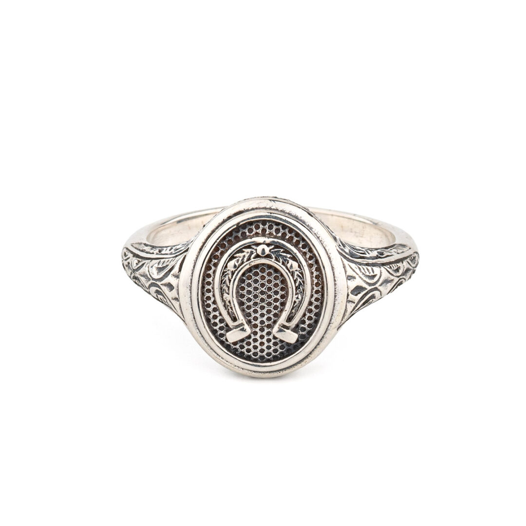 Gerochristo - Horseshoes Ring in Sterling Silver