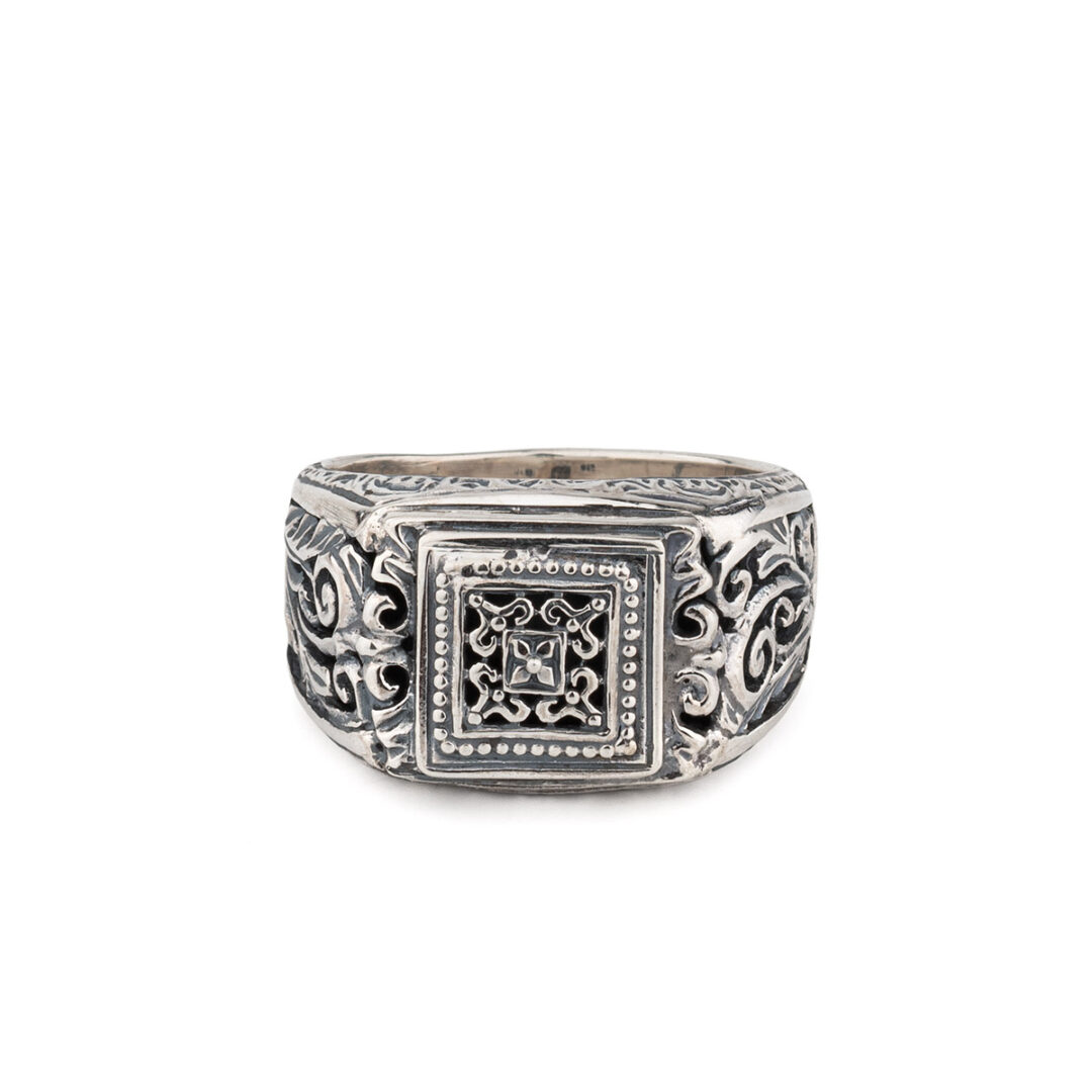 Gerochristo Byzantine Ring in 925 Sterling Silver