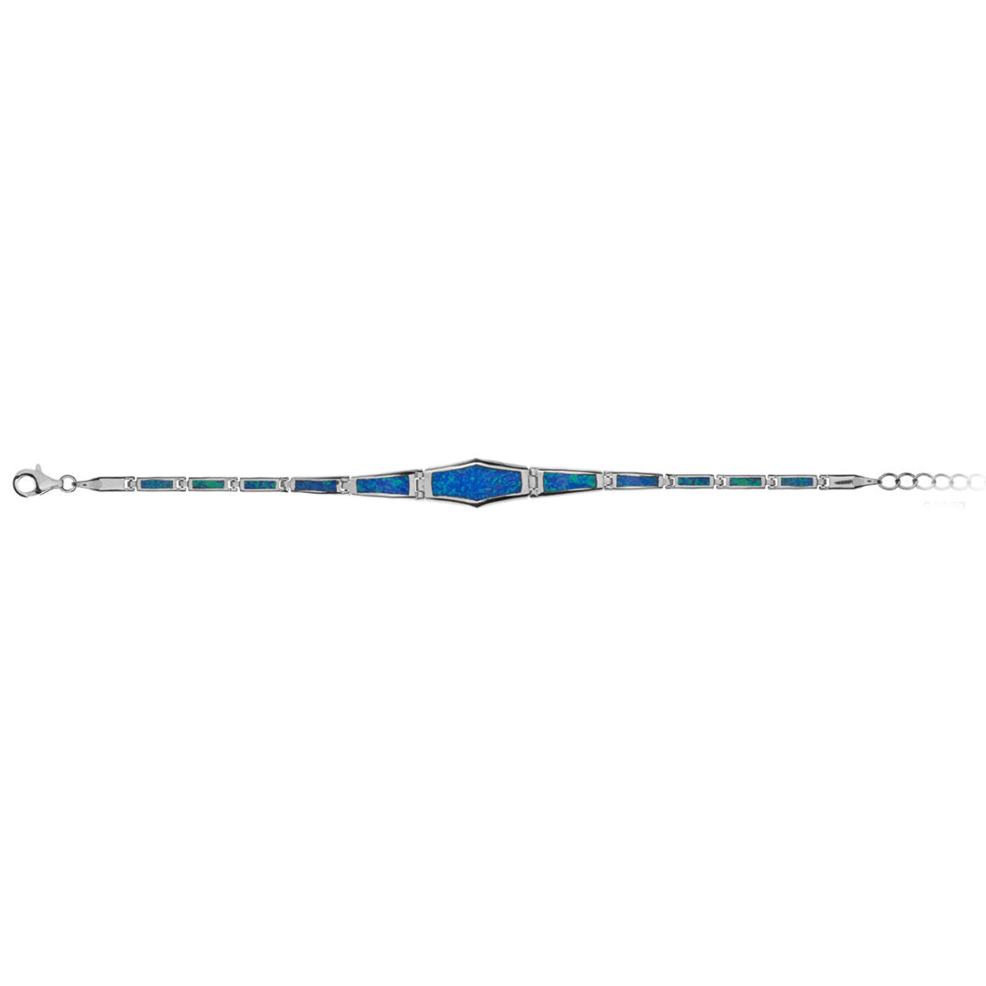 Βραχιόλι από Ασήμι με Πέτρες Οπάλ