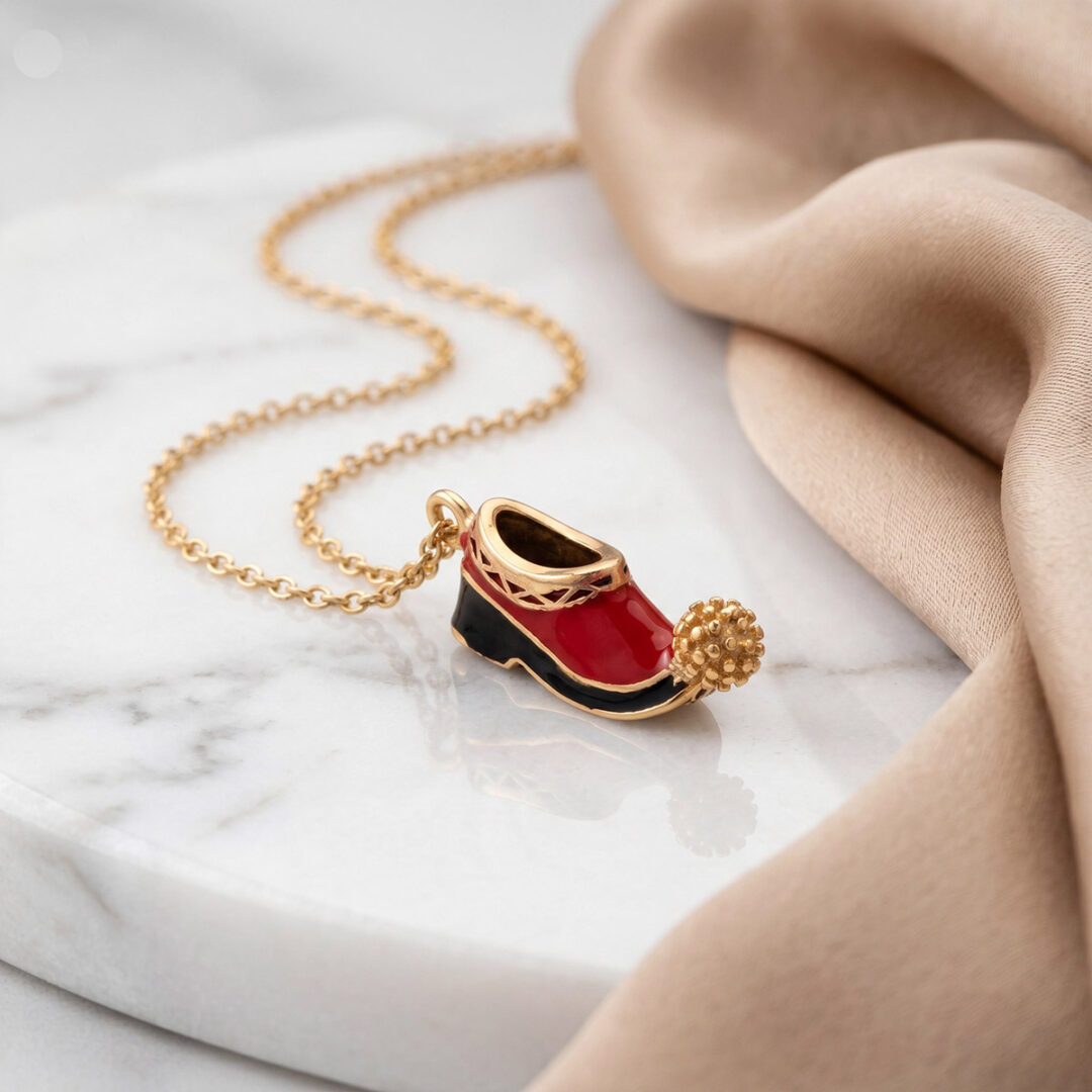 Greek Tsarouchi Necklace – 925 Sterling Silver and Gold Plated