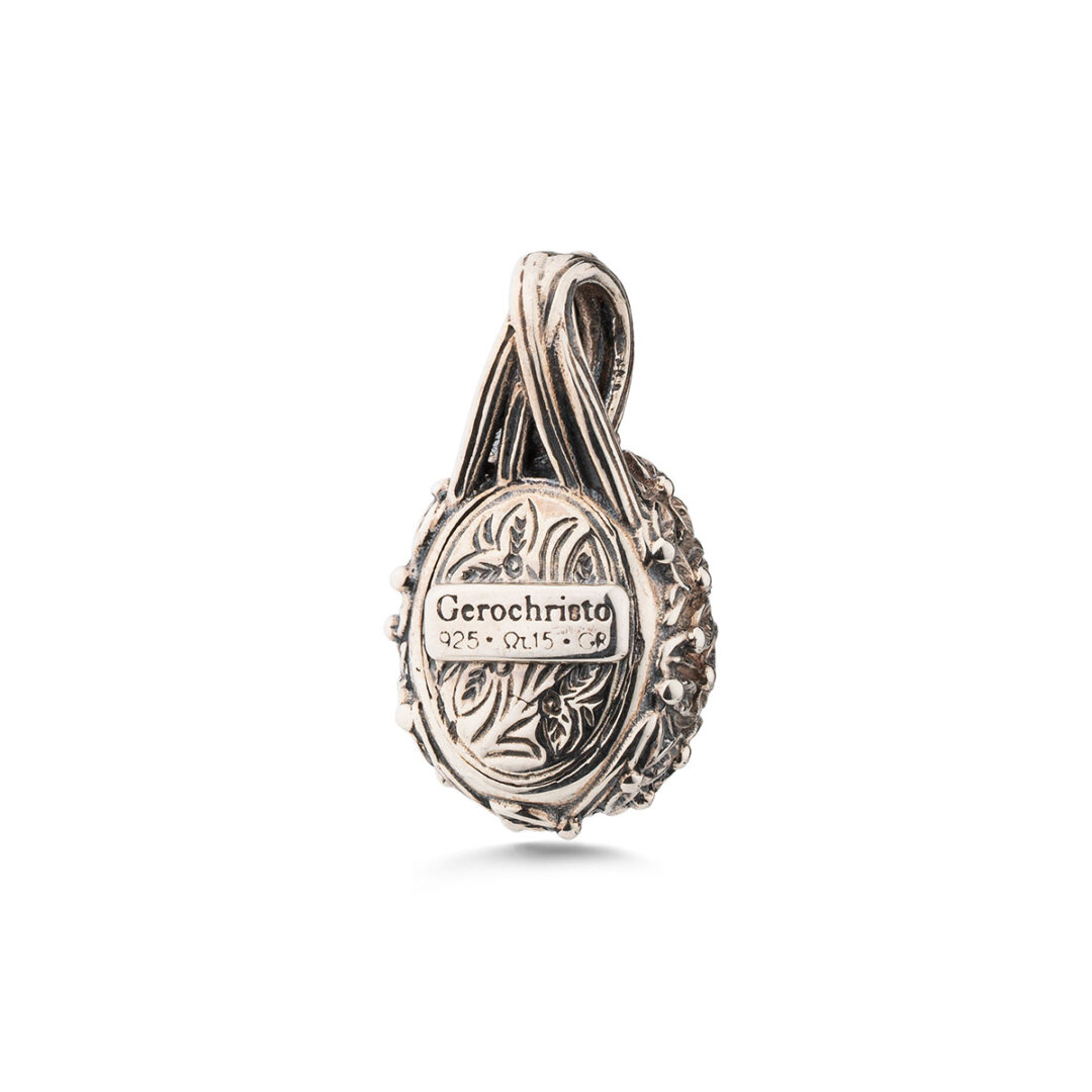 Gerochristo - Cyclamin pendant in Sterling Silver with Doublet Stone