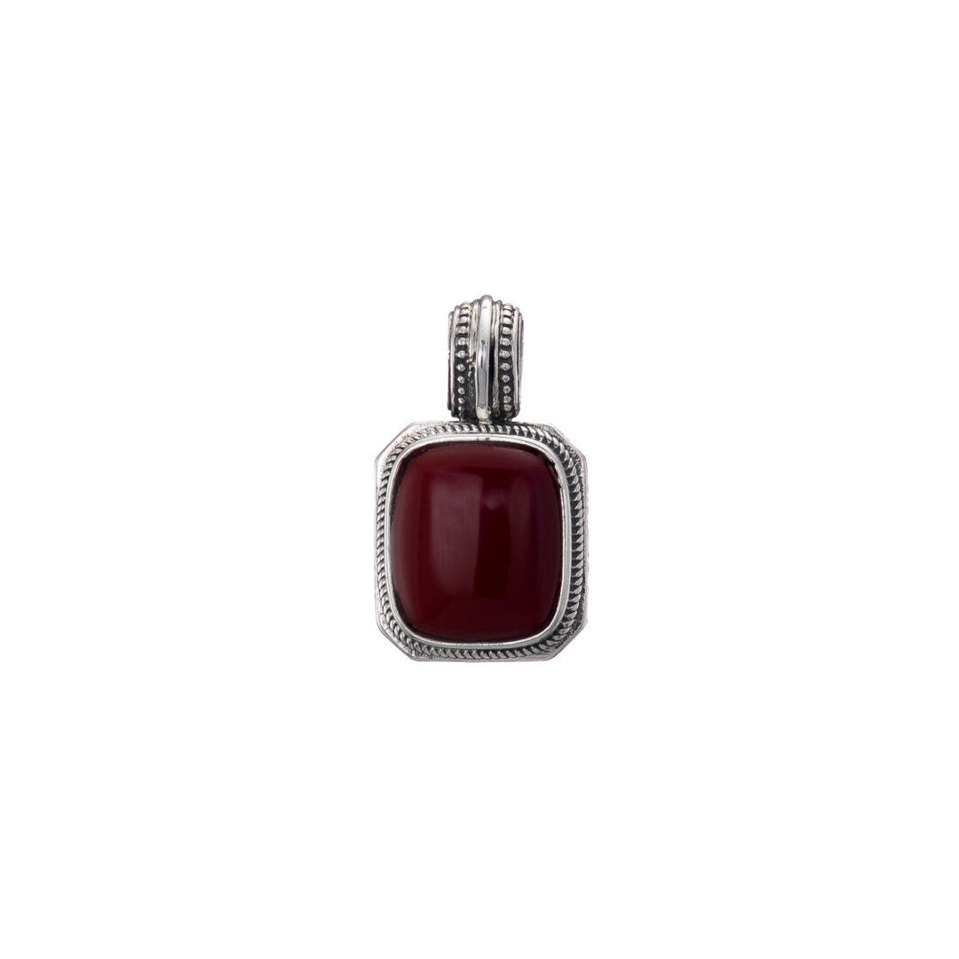 Gerochristo - Classic Pendant in Sterling Silver with Semi precious Stone